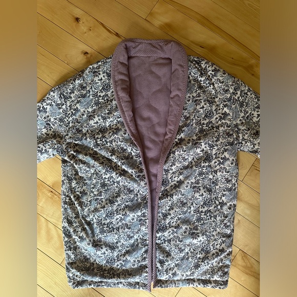 Women’s quilted reversible corduroy jacket - Picture 3 of 3